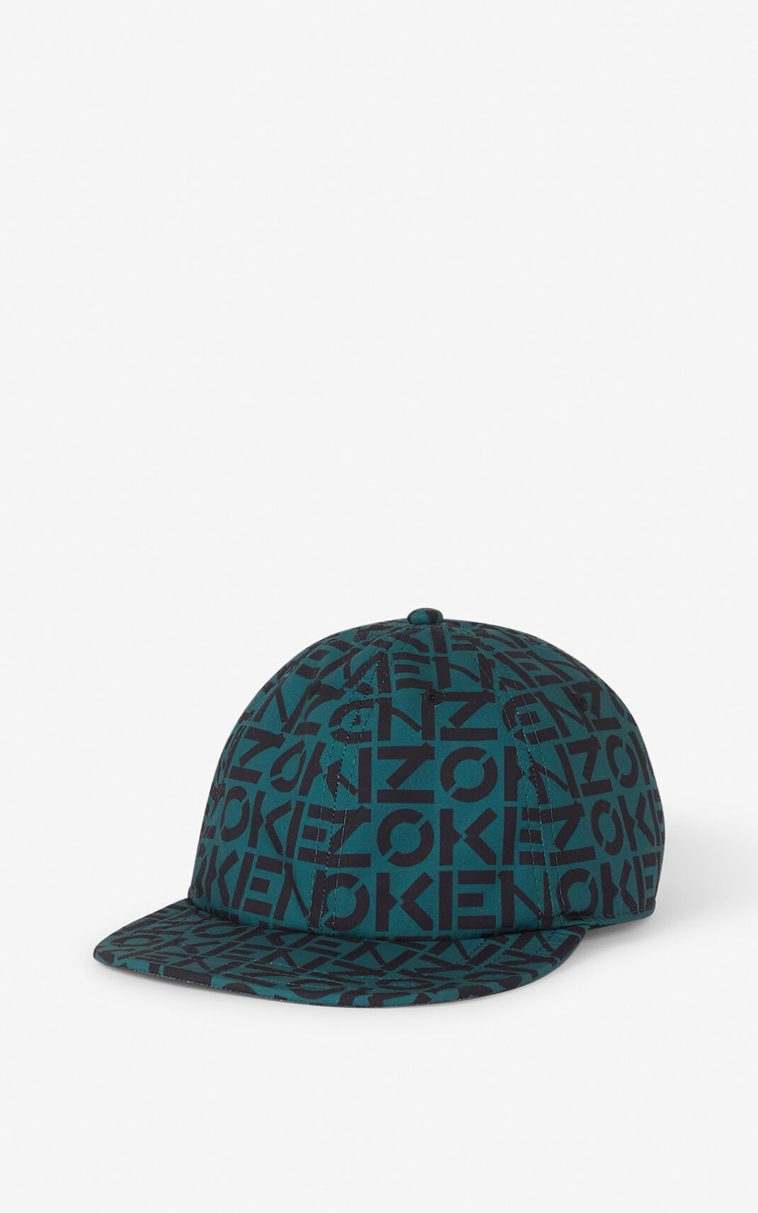 Kenzo Monogrammed baseball Moška Kapa S Šiltom Temno Zelena SI-5760084